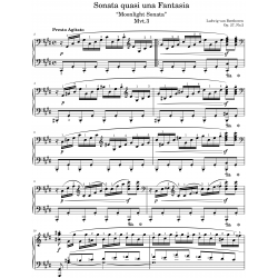 Moonlight Sonata Op. 27, No. 2 (Complete) - Ludwig van Beethoven