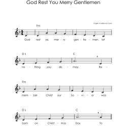 Christmas Saxophone Easy Sheet Music with Letters for Beginners