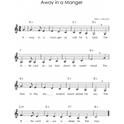 Christmas Clarinet Easy Sheet Music with Letters for Beginners