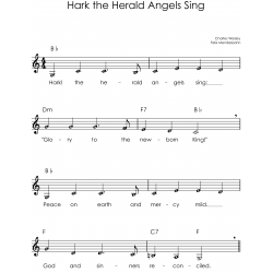 Christmas Clarinet Easy Sheet Music with Letters for Beginners