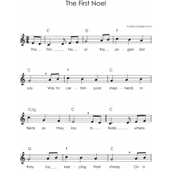 Christmas Recorder Easy Sheet Music for Beginners