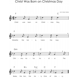 Christmas Recorder Easy Sheet Music with Letters for Beginners