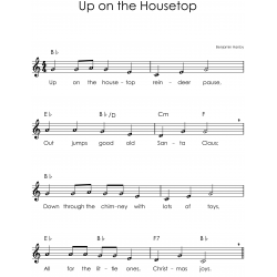 Christmas Trumpet Easy Sheet Music with Letters for Beginners