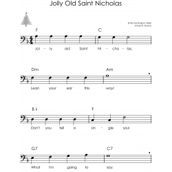 Christmas Trombone Easy Sheet Music for Beginners