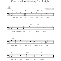 Christmas Trombone Easy Sheet Music for Beginners