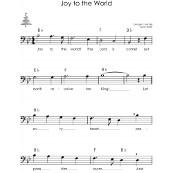 Christmas Trombone Easy Sheet Music for Beginners