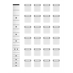 Music Paper - Guitar Tab Manuscript - Notebook for Guitarists