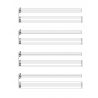 Music Paper - Guitar Tab Manuscript - Notebook for Guitarists