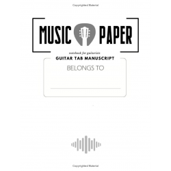 Music Paper Guitar Tab Manuscript Notebook for Guitarists