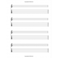 Music Paper Guitar Tab Manuscript Notebook for Guitarists