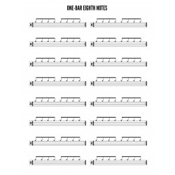 Drumset Manuscript Paper