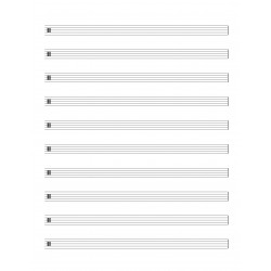 Drumset Manuscript Paper