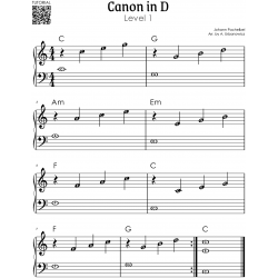 Canon in D I Pachelbel I 5 Versions I From a Beginner to an Advanced Pianist