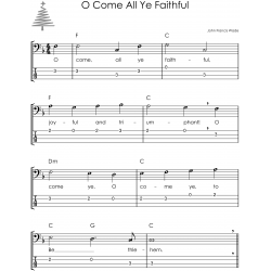 hristmas Carols on Bass Guitar I Easy Solos for Beginners