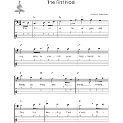 hristmas Carols on Bass Guitar I Easy Solos for Beginners
