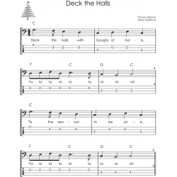 hristmas Carols on Bass Guitar I Easy Solos for Beginners