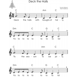 Christmas Carols on Keyboard I 60 Songs for Beginners