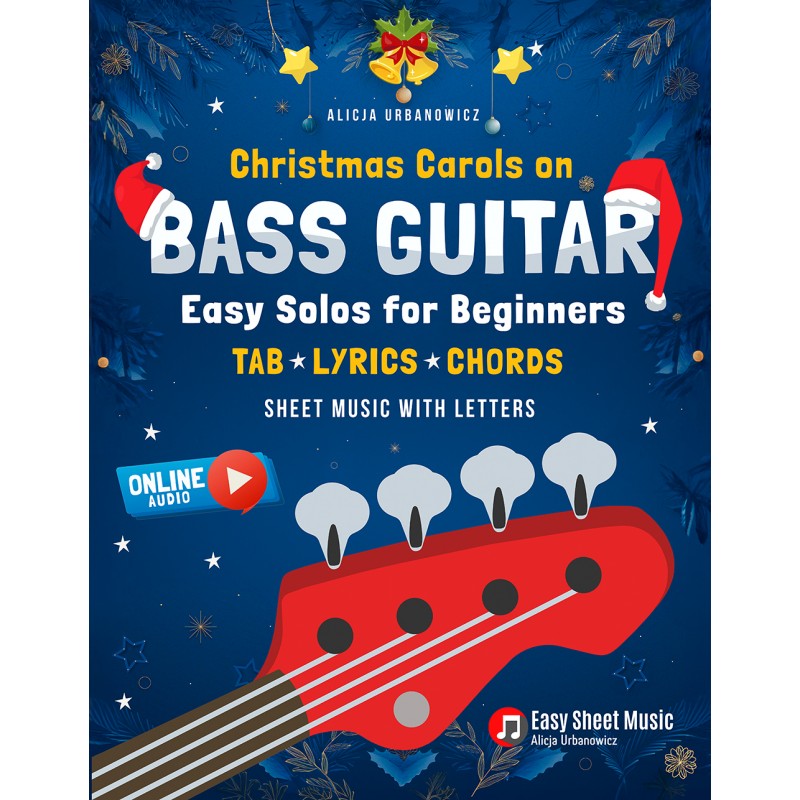 hristmas Carols on Bass Guitar I Easy Solos for Beginners