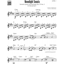 Moonlight Sonata - Beethoven - 1st Movement I 5 Versions - From a Beginner to an Advanced Pianist