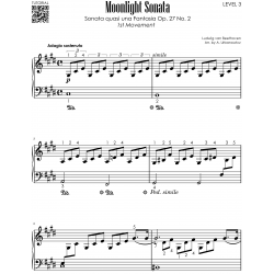 Moonlight Sonata - Beethoven - 1st Movement I 5 Versions - From a Beginner to an Advanced Pianist