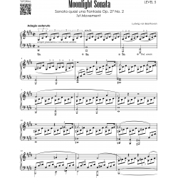 Moonlight Sonata - Beethoven - 1st Movement I 5 Versions - From a Beginner to an Advanced Pianist
