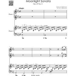 Piano Duets Sheet Music: Masterpieces & Hits Collection 20 Easy Songs for Beginners & Early Intermediates