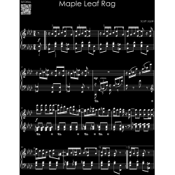 Classical Piano Hits on Black Sheet Music Paper