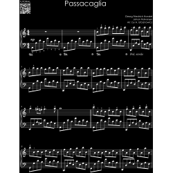 Classical Piano Hits on Black Sheet Music Paper