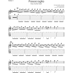 Passacaglia Handel & Halvorsen | Easy Guitar Duet