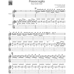 Passacaglia Handel & Halvorsen | Easy Guitar Duet