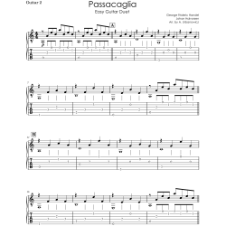 Passacaglia Handel & Halvorsen | Easy Guitar Duet