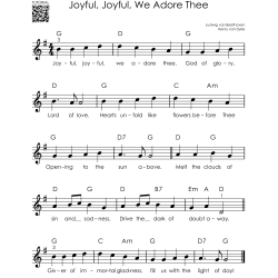 50 Keyboard Hymns for Beginners I Super Easy Sheet Music