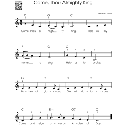 50 Keyboard Hymns for Beginners I Super Easy Sheet Music