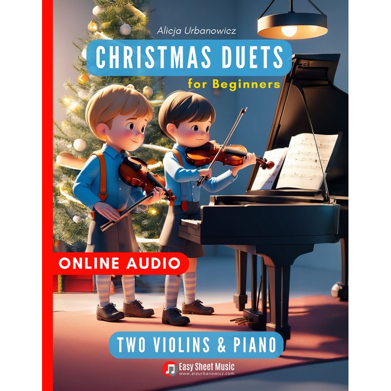 Christmas Duets for Beginners I Two Violins & Piano