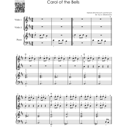 Christmas Duets for Beginners I Two Violins & Piano