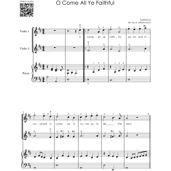 Christmas Duets for Beginners I Two Violins & Piano