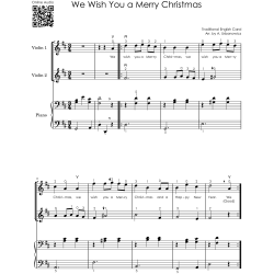 Christmas Duets for Beginners I Two Violins & Piano