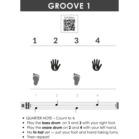 Learn to Play DRUMS with Fun Pop & Rock Rhythms I Beginner Drum Book ...