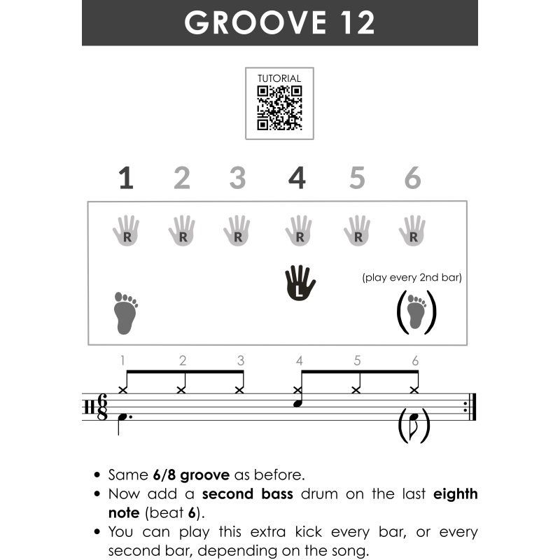 Learn to Play DRUMS with Fun Pop & Rock Rhythms I Beginner Drum Book ...