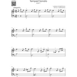 Tempest Sonata – 5 Versions of the 3rd Movement from Beginner to Advanced