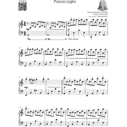 HANDEL - Beautiful Piano Songs for Late Beginners