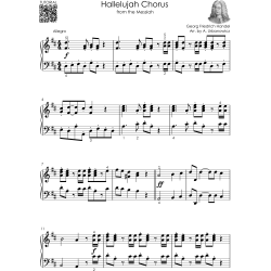 HANDEL - Beautiful Piano Songs for Late Beginners