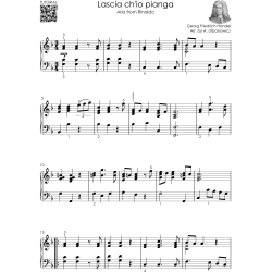 HANDEL - Beautiful Piano Songs for Late Beginners