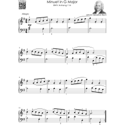 J.S. Bach – Easy Piano – Early Intermediate