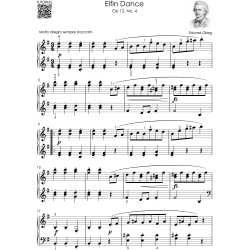 Grieg – Easy Piano – Early Intermediate: 12 Famous Pieces – Sheet Music for Kids, Teens & Adults