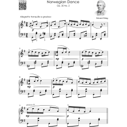 Grieg – Easy Piano – Early Intermediate: 12 Famous Pieces – Sheet Music for Kids, Teens & Adults