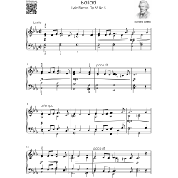 Grieg – Easy Piano – Early Intermediate: 12 Famous Pieces – Sheet Music for Kids, Teens & Adults
