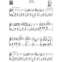 Grieg – Easy Piano – Early Intermediate: 12 Famous Pieces – Sheet Music for Kids, Teens & Adults