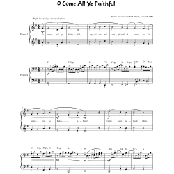 Christmas Piano Duets I Easy Jazz Arrangements 1 Piano 4 Hands for Beginners and Intermediate Pianists