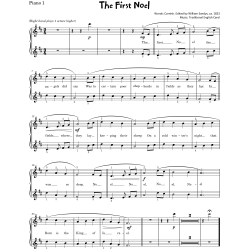 Christmas Piano Duets I Easy Jazz Arrangements 1 Piano 4 Hands for Beginners and Intermediate Pianists